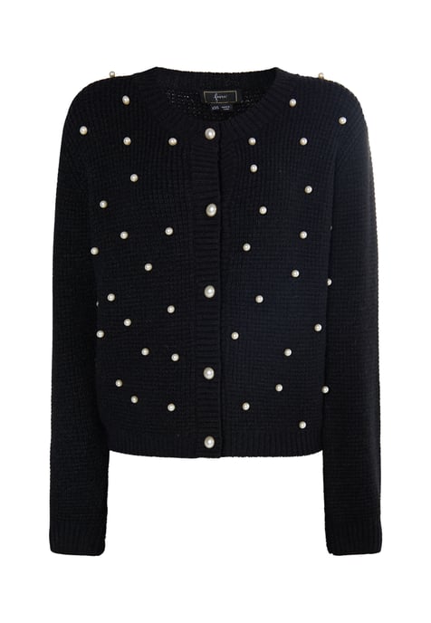 Faina Strickjacke Damen schwarz - Image 1