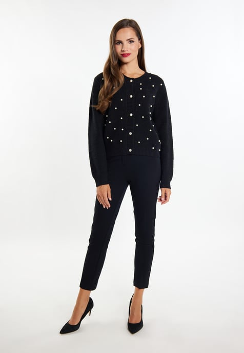 Faina Strickjacke Damen schwarz - Image 2