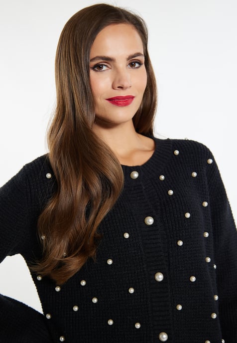 Faina Strickjacke Damen schwarz - Image 5