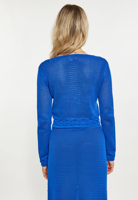 IZIA Strickjacke Damen kobaltblau - Image 5