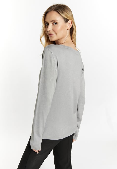 usha Strickjacke Damen grau - Image 4