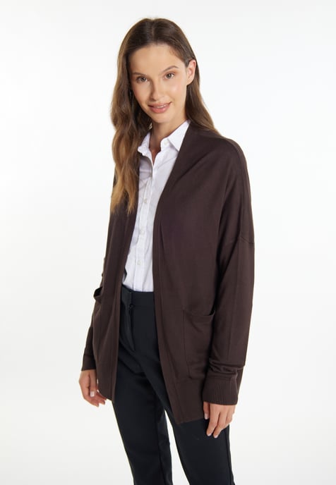 usha Strickcardigan Damen dunkelbraun - Image 3