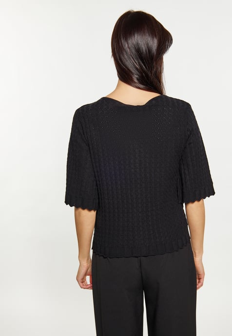 usha Strickjacke Damen schwarz - Image 5