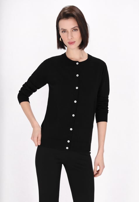 usha Strickjacke Frauen Schwarz - Image 3