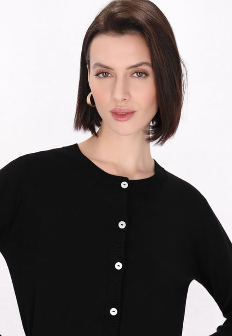 usha Strickjacke Frauen Schwarz - Image 5