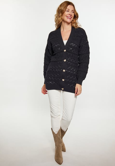 usha Strickjacke Damen schwarz - Image 2