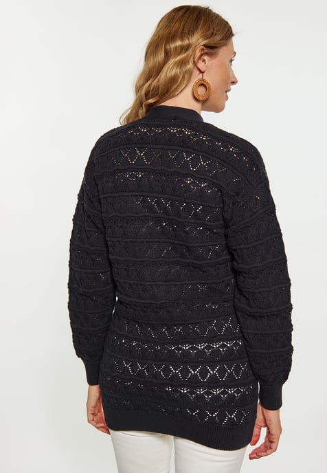 usha Strickjacke Damen schwarz - Image 5