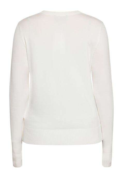 RISA Strickjacke Damen Wollweiß - Image 2