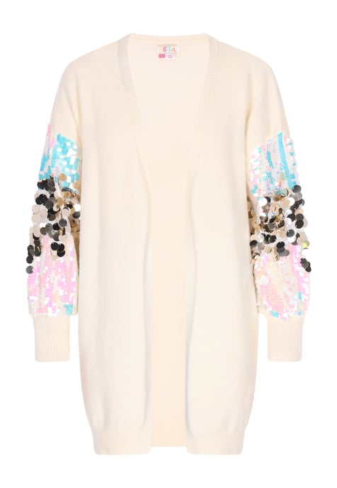 IZIA Strickjacke Damen Wollweiß - Image 1