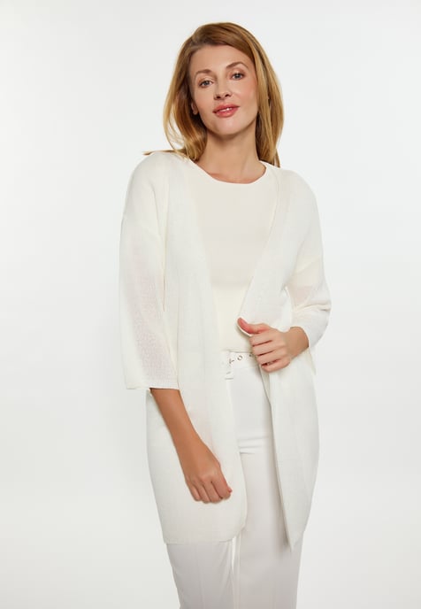 usha Strickjacke Damen Wollweiß - Image 3