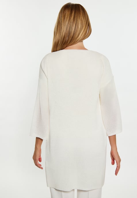 usha Strickjacke Damen Wollweiß - Image 5