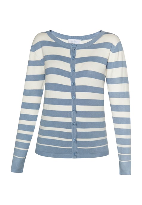 usha Strickjacke Damen Denimblau Wollweiss - Image 1