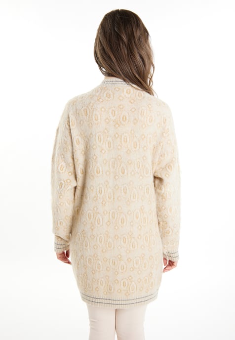 usha Strickcardigan Damen Beige Mehrfarbig - Image 4