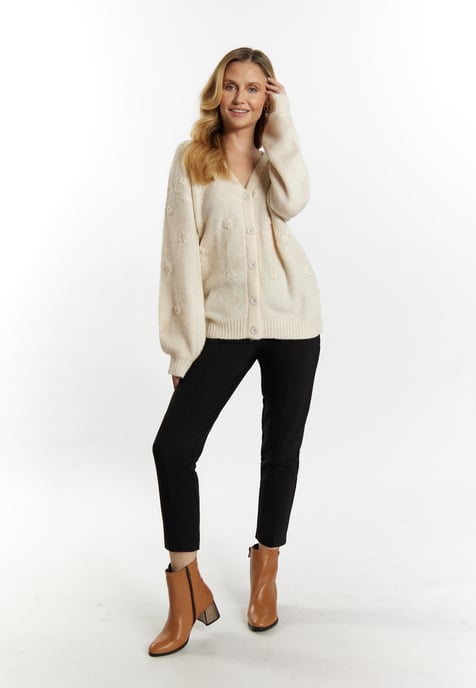 usha Strickcardigan Damen Creme Melange - Image 2