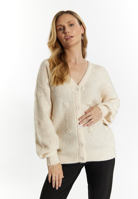 usha Strickcardigan Damen Creme Melange - Image 3