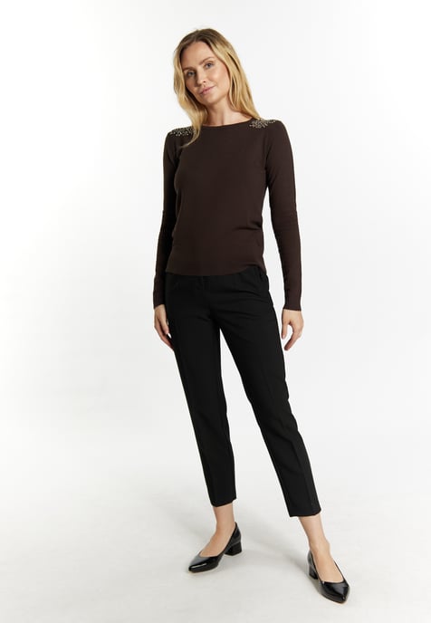 usha Strickpullover Damen dunkelbraun - Image 2