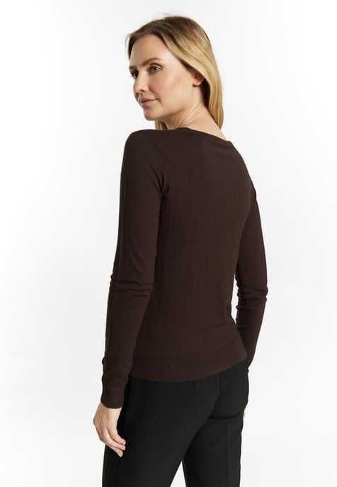usha Strickpullover Damen dunkelbraun - Image 4