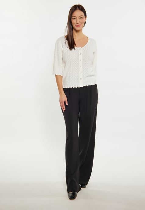 usha Strickjacke Damen Wollweiß - Image 2