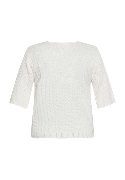 usha Strickjacke Damen Wollweiß - Image 4