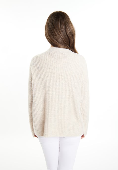 usha Strickcardigan Damen Hellbeige Melange - Image 4