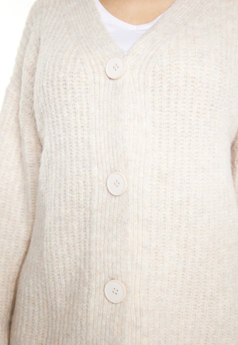 usha Strickcardigan Damen Hellbeige Melange - Image 5