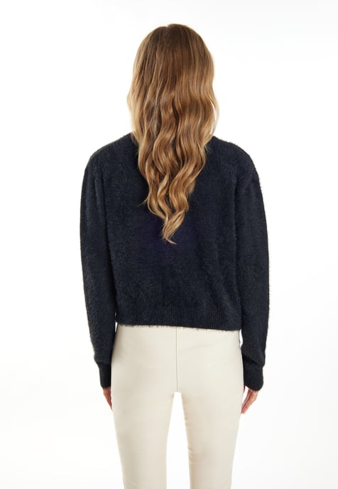 Faina Strickjacke Damen schwarz - Image 4