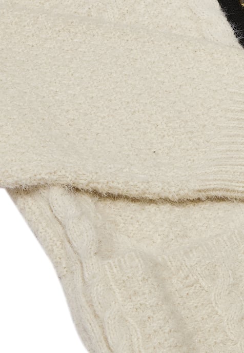 Faina Strickjacke Damen Wollweiß - Image 3