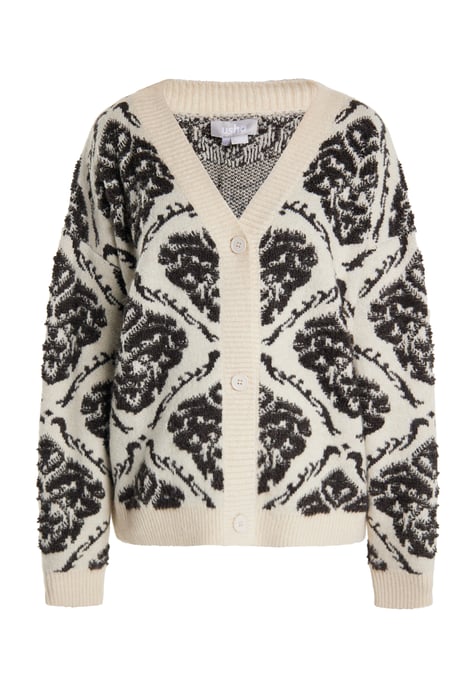 usha Strickcardigan Damen Creme Mehrfarbig - Image 1