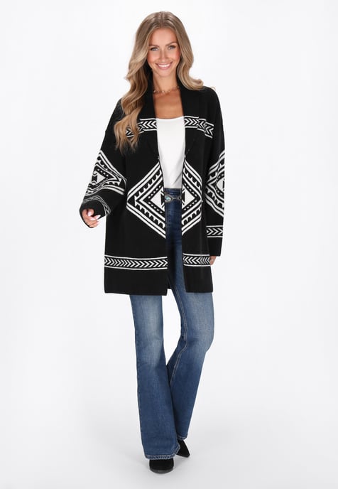 IZIA Strickjacke Frauen Schwarz - Image 2