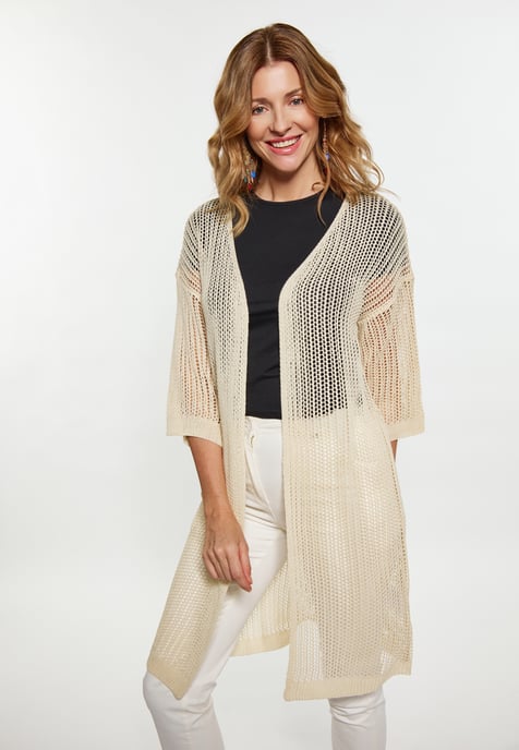 usha Strickjacke Damen Creme - Image 3