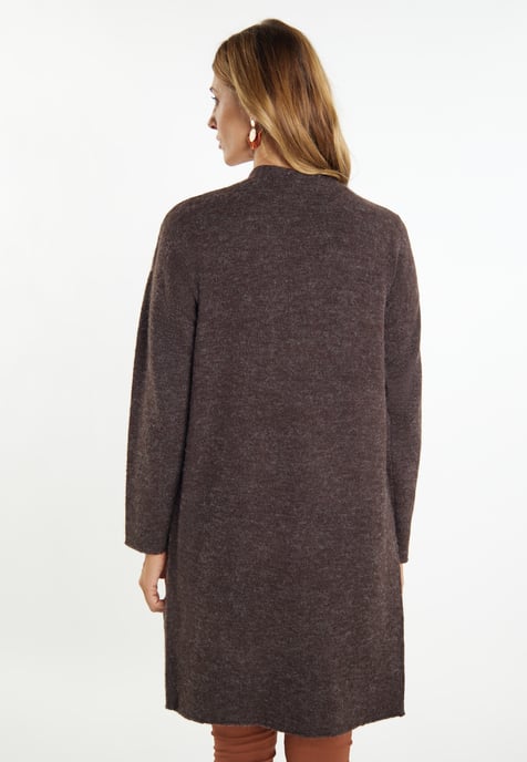 usha Langer Cardigan Damen dunkelbraun - Image 4