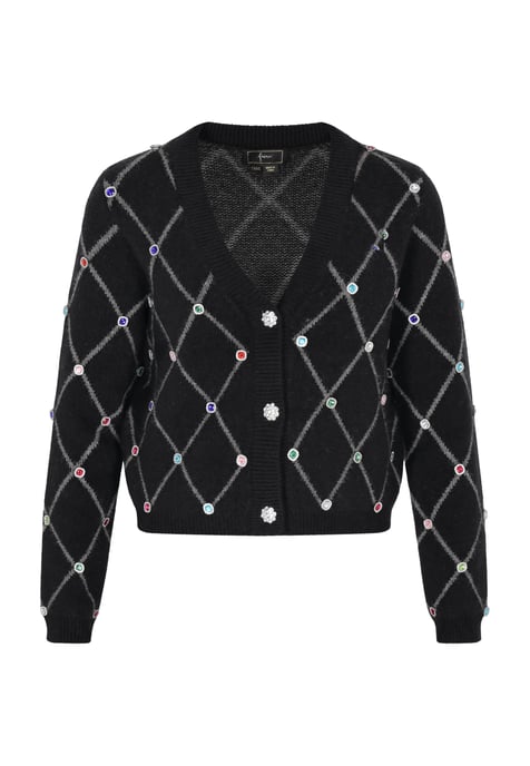 Faina Strickjacke Damen schwarz - Image 1