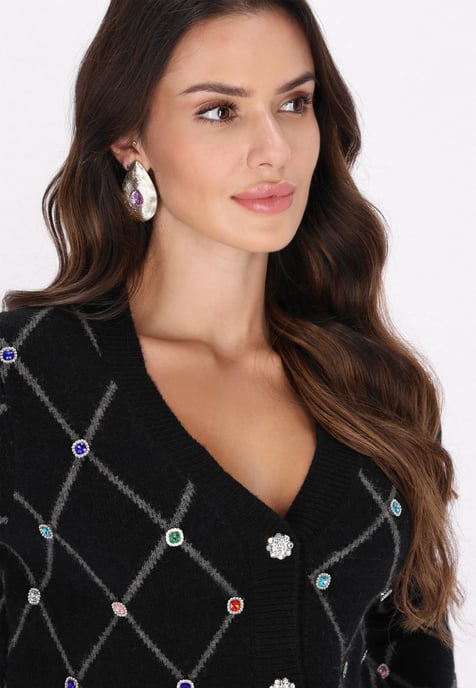 Faina Strickjacke Damen schwarz - Image 5
