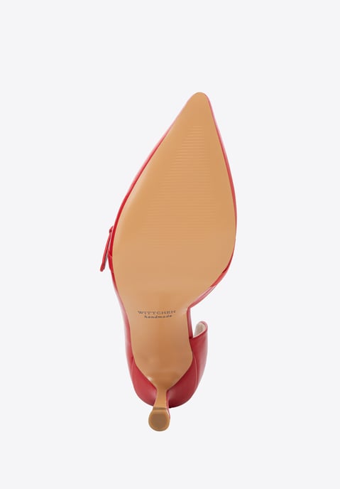 Wittchen Damen-Pumps aus rotem Leder mit Riemen - Image 6