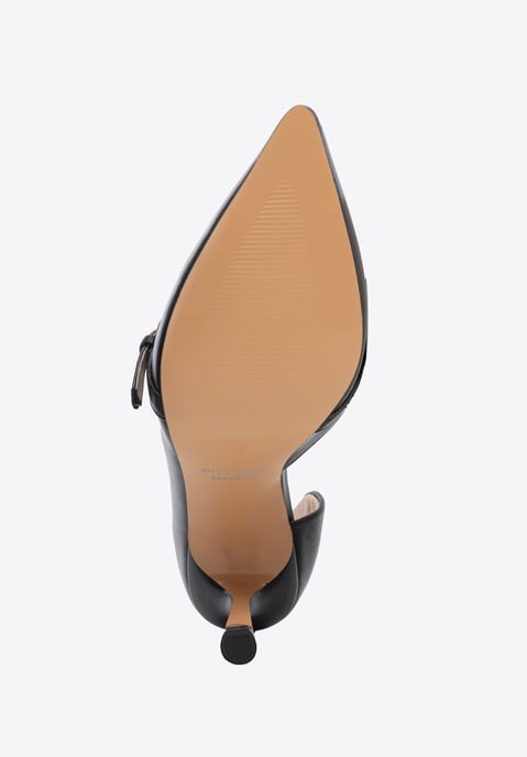 Wittchen Damen-Pumps aus Leder mit Riemen, Schwarz, Naturleder - Image 6