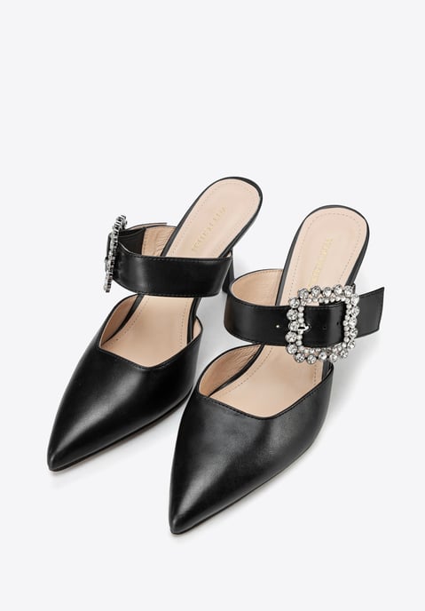Wittchen Damen-Pumps aus Leder mit Stilettoabsatz, Schwarz, Naturleder - Image 2