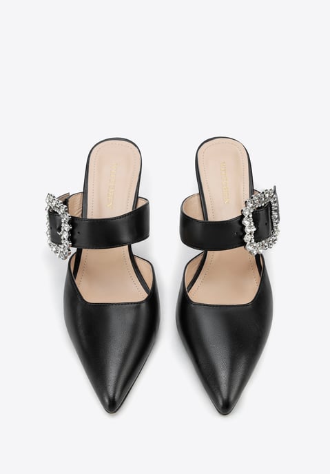 Wittchen Damen-Pumps aus Leder mit Stilettoabsatz, Schwarz, Naturleder - Image 3