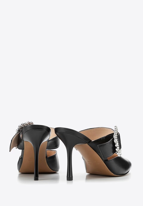 Wittchen Damen-Pumps aus Leder mit Stilettoabsatz, Schwarz, Naturleder - Image 4