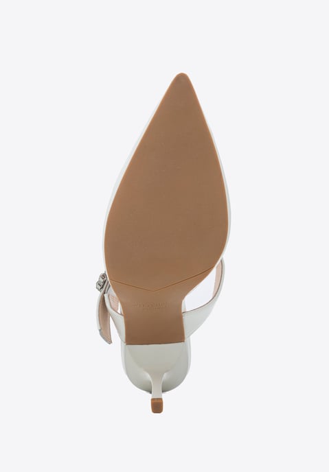 Wittchen Damen-Pumps aus Leder mit Stilettoabsatz, Weiß, Naturleder - Image 6