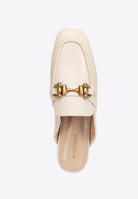 Wittchen Damen-Lederslipper mit offener Ferse, Beige, Naturleder - Image 5