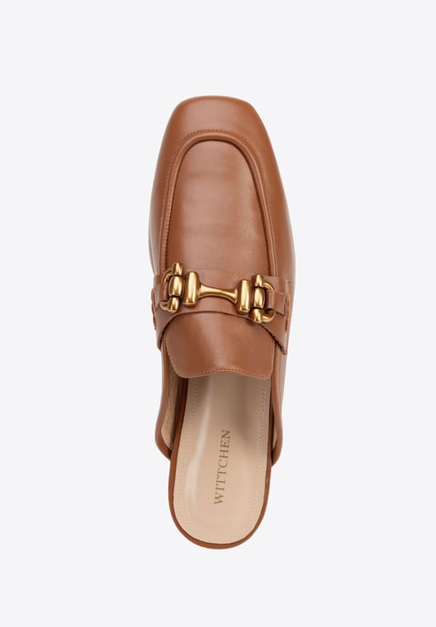 Wittchen Damen-Slipper aus braunem Echtleder mit offener Ferse - Image 5