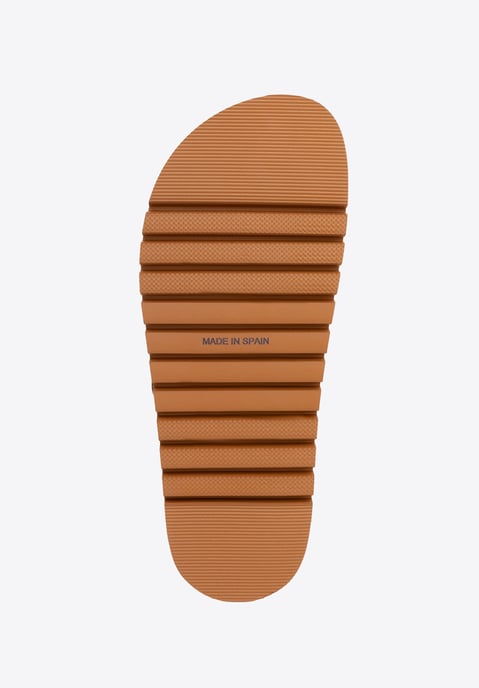Wittchen Damen-Flip-Flops aus Leder mit Metalldetails, braunes Naturleder - Image 6