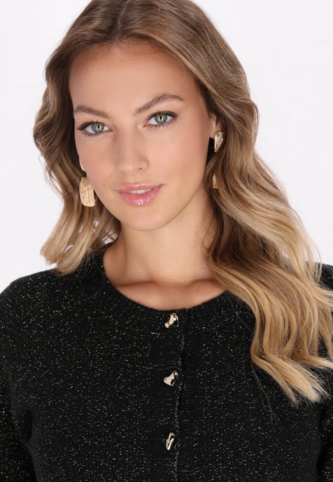 Faina Strickjacke Damen schwarz - Image 5