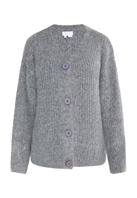 usha Strickcardigan Damen grau melange - Image 1