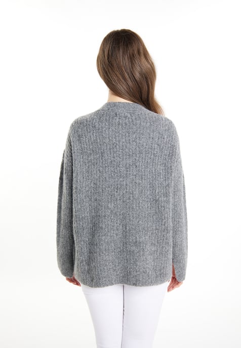 usha Strickcardigan Damen grau melange - Image 4