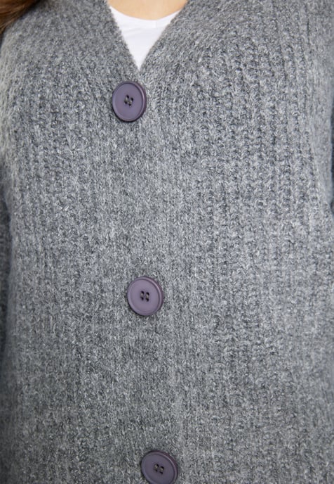 usha Strickcardigan Damen grau melange - Image 5