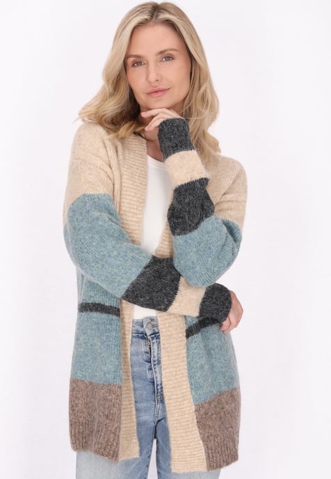 usha Strickjacke Damen Beige Mehrfarbig - Image 5