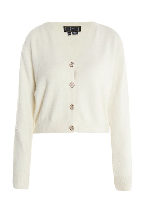 Faina Strickjacke Damen Wollweiß - Image 1