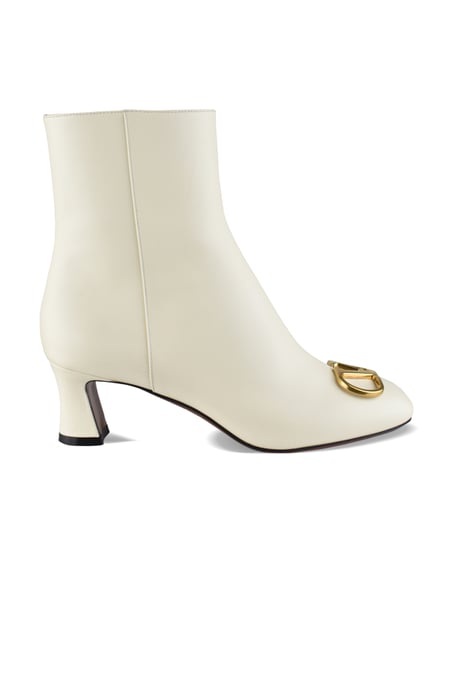 Valentino Garavani Vlogo Stiefeletten Weiß - Image 1