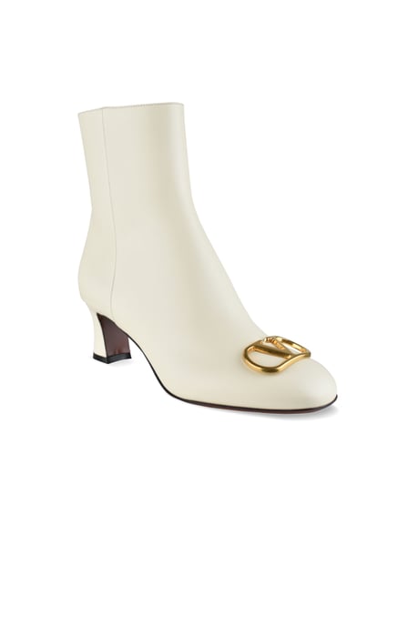 Valentino Garavani Vlogo Stiefeletten Weiß - Image 2
